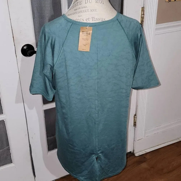 NWT Duluth Trading Company Womens Airdirance 3/4 Green‎ Raglan Tshirt Medium New - Picture 2 of 4